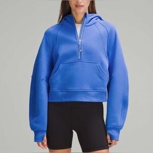 Lululemon Scuba Oversized Half-Zip Hoodie Blue Size M/L